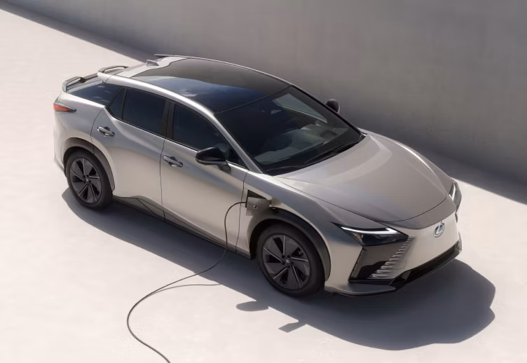 Lexus charging ev future access 2026 rz 550e f sport wind l